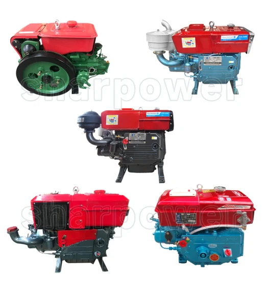 Agricoltura Macchine agricole Amec Raffreddato ad acqua Un cilindro Zs1115 22HP 24HP Changchai Power Tiller Prezzo del motore diesel